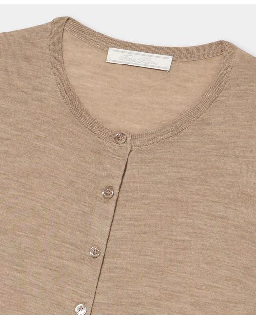 Brooks Brothers Natural Relaxed Diamond Merino Cardigan