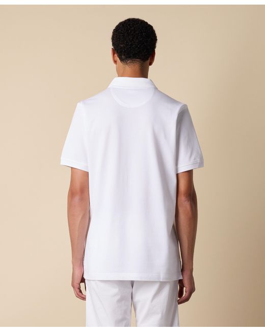 Brooks Brothers White Golden Fleece Supima Cotton Polo for men