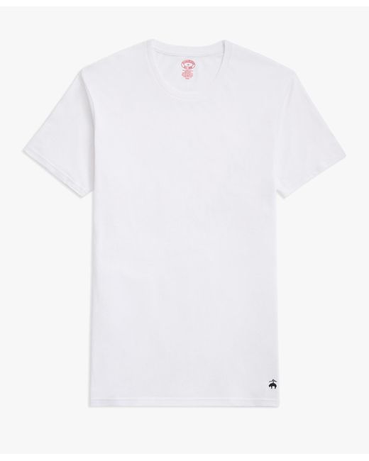 T-shirt Girocollo Bianche In Cotone Supima Girocollo (confezione Da 3) di Brooks Brothers in White da Uomo