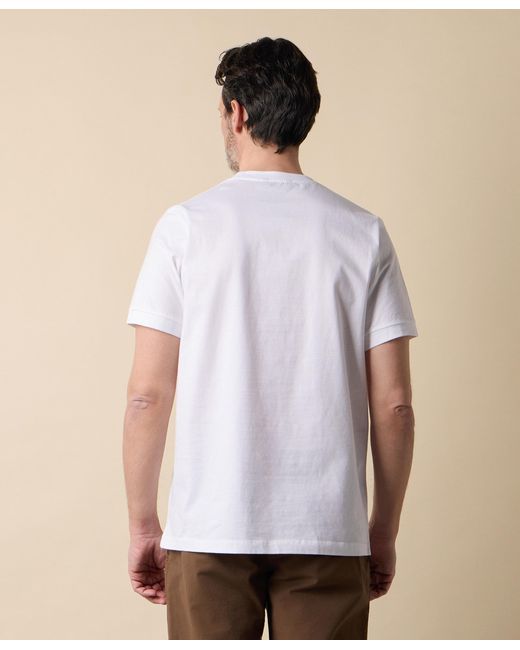 Brooks Brothers White Cotton T-Shirt for men