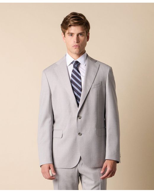 Brooks Brothers Gray Virgin Wool Blazer for men