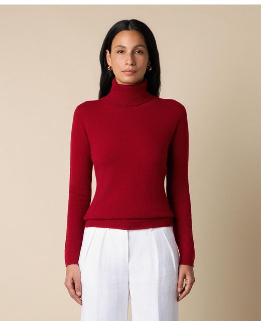 Brooks Brothers Red Cashmere Turtleneck