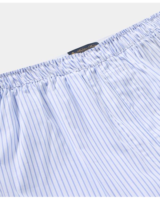 Bóxer En Algodón Micro Estampado Brooks Brothers de hombre de color Blue