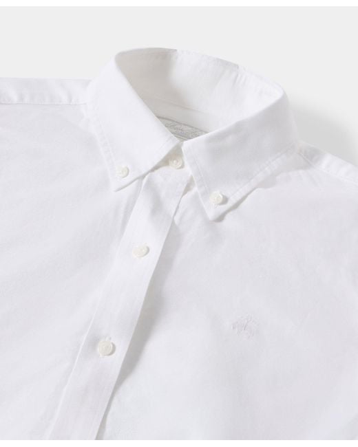 Brooks Brothers White Classic-fit Cotton Oxford Shirt