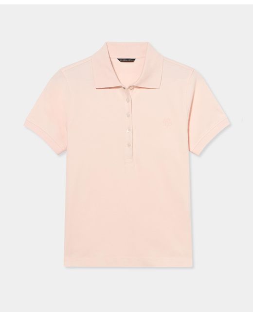 Brooks Brothers Pink Cotton Piqué Polo With Embroidered Logo