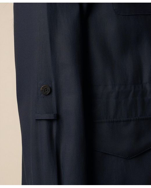 Brooks Brothers Blue Safari Jacket