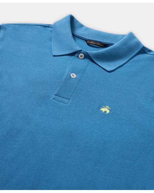 Brooks Brothers Blue Cotton Piqué Polo for men