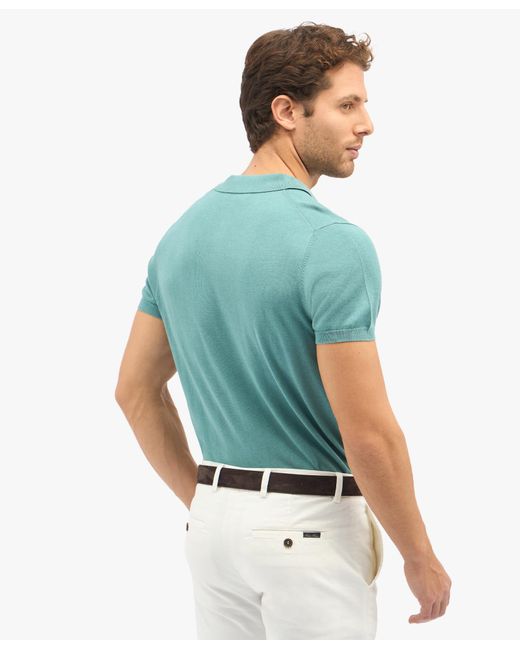 Brooks Brothers Poloshirt Aus Seiden-kaschmir-mischung In Salbeigrün in Blue für Herren