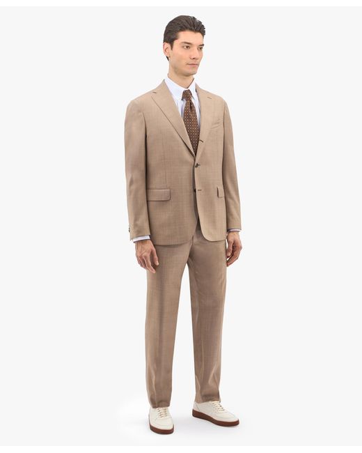 Brooks Brothers Beiger Anzug Aus Schurwolle in Natural für Herren