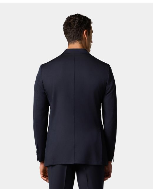 Brooks Brothers Blue Virgin Wool Single-Breasted Blazer for men