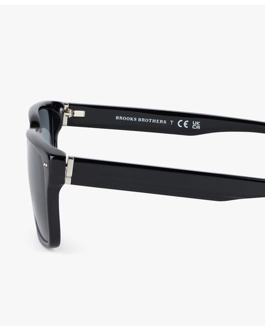 Black Rectangle Sunglasses di Brooks Brothers in Gray da Uomo