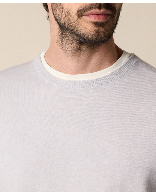 Brooks Brothers White Cashmere Crewneck for men