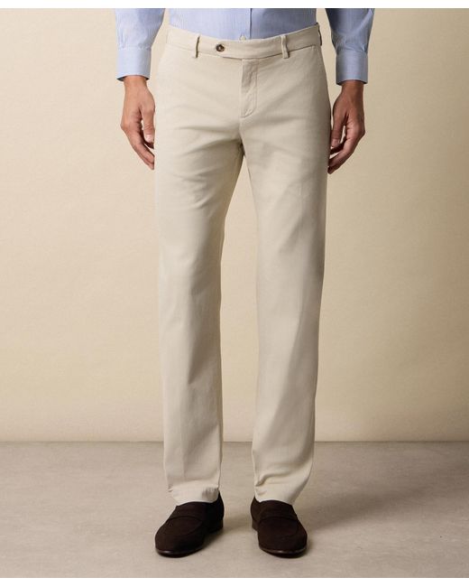 Brooks Brothers Natural Regular Fit Soft Twill Kirman Chino for men