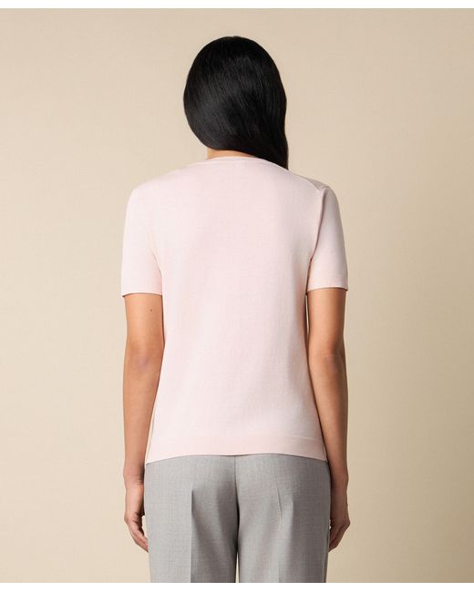 Brooks Brothers Pink Cotton Knit Top