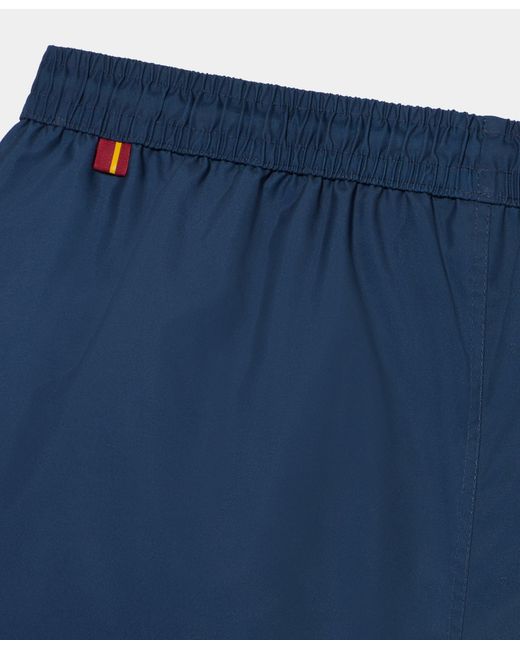 Brooks Brothers Blue Plain Swim Trunks for men