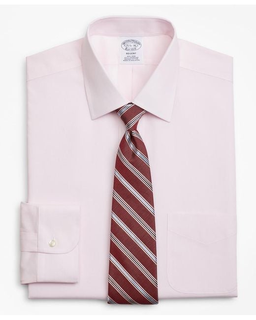 Brooks Brothers Cotton Regular Classic-fit Dress Shirt in Light Pink ...