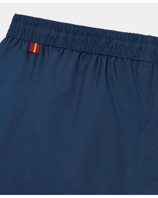 Brooks Brothers Blue Plain Swim Trunks for men