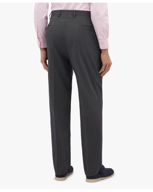 Grey Stretch Virgin Wool Pants Brooks Brothers de hombre de color Gray