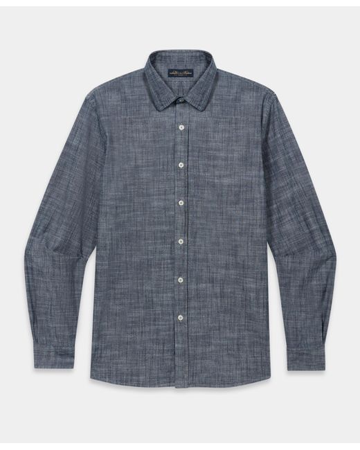 Brooks Brothers Blue Slim Fit Cotton Classic Shirt for men