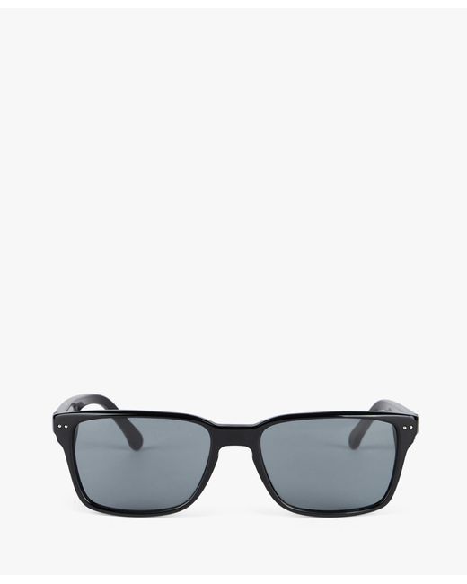 Black Rectangle Sunglasses di Brooks Brothers in Gray da Uomo