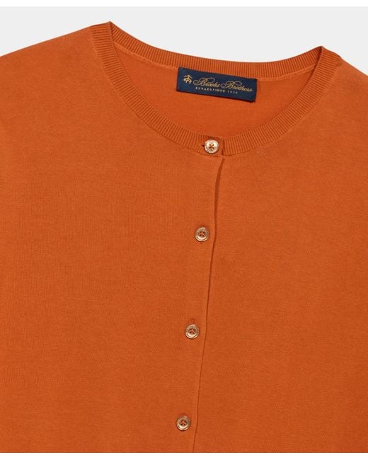 Brooks Brothers Orange Cotton Cardigan