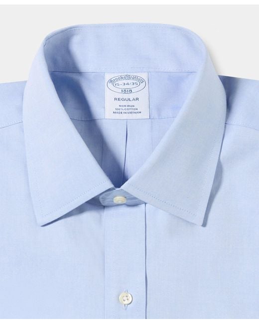 Brooks Brothers Regular Fit Hemd Aus Oxford Pinpoint Non-Iron Mit Ainsley-Kragen in Blue für Herren