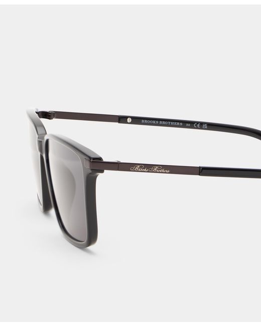 Brooks Brothers Gray Anthracite Sunglasses for men