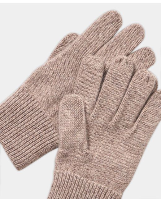Brooks Brothers White Cashmere Gloves for men