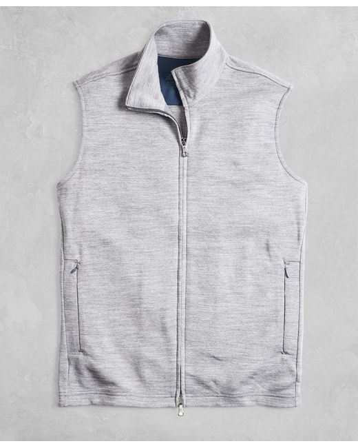 brooks vest mens white