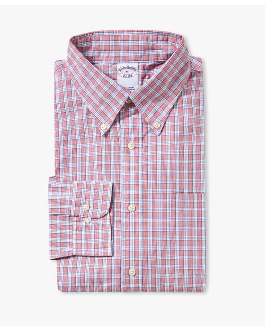 Brooks Brothers Pink Spt Ml Fdy Ls Poplin for men