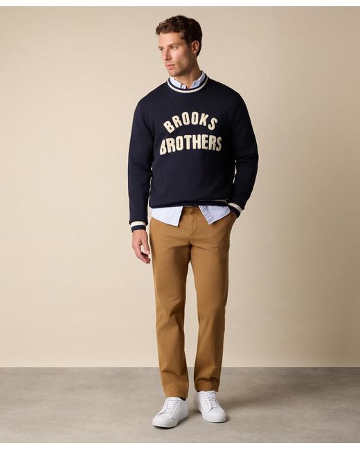 Brooks Brothers Natural Regular Fit Soft Twill Kirman Chino for men