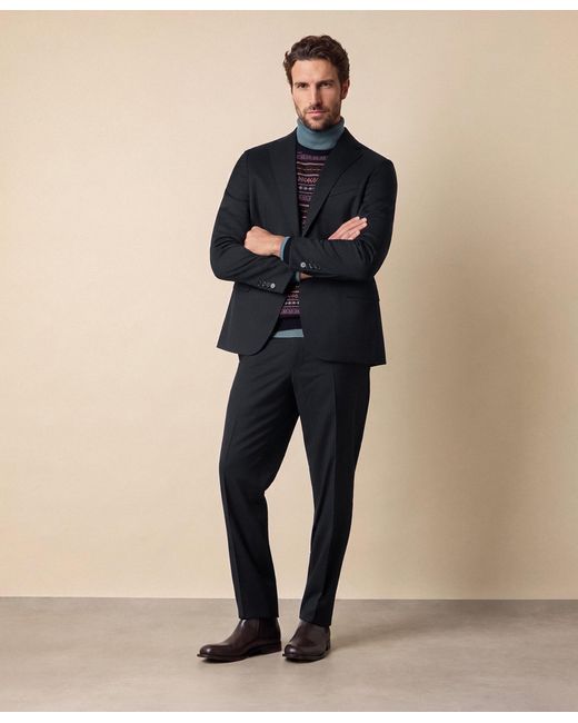 Brooks Brothers Black Performance Twill Virgin Wool Blazer for men