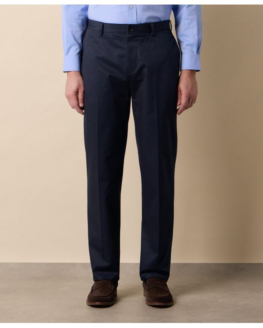 Brooks Brothers Blue Regular Fit Advantage Stretch Chino for men