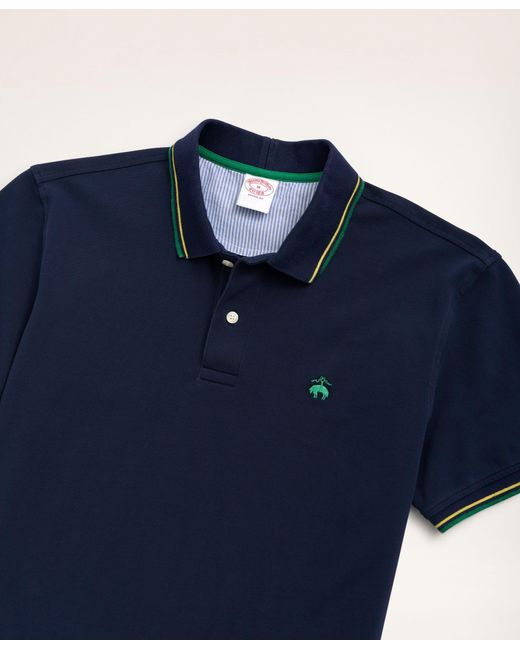 Brooks Brothers Golden Fleece Supima Tipped Polo Shirt in Blue for Men ...