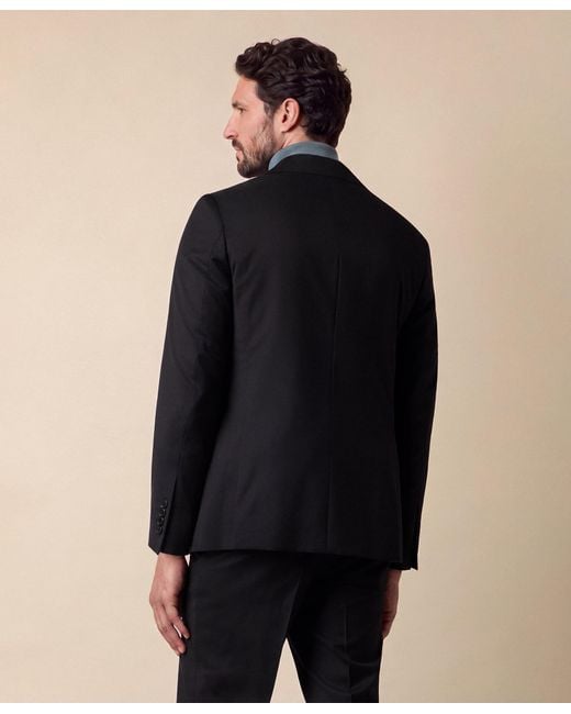 Brooks Brothers Black Performance Twill Virgin Wool Blazer for men