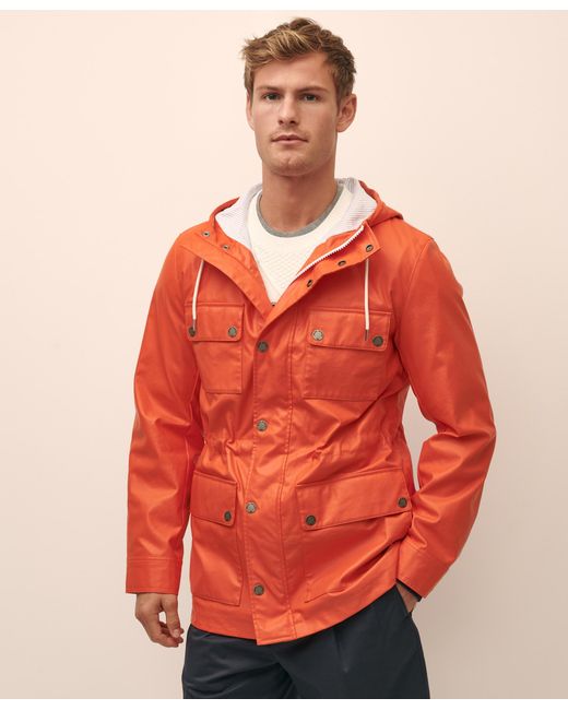 Brooks Brothers Red Double-Faced Raincoat for men