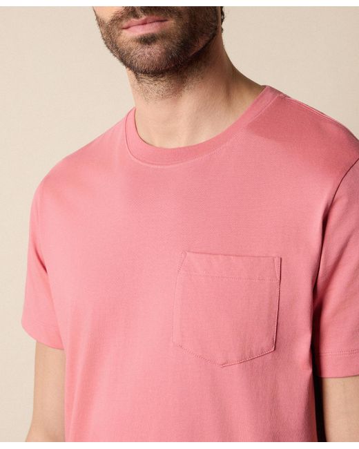 Brooks Brothers Pink Cotton Pocket T-Shirt for men