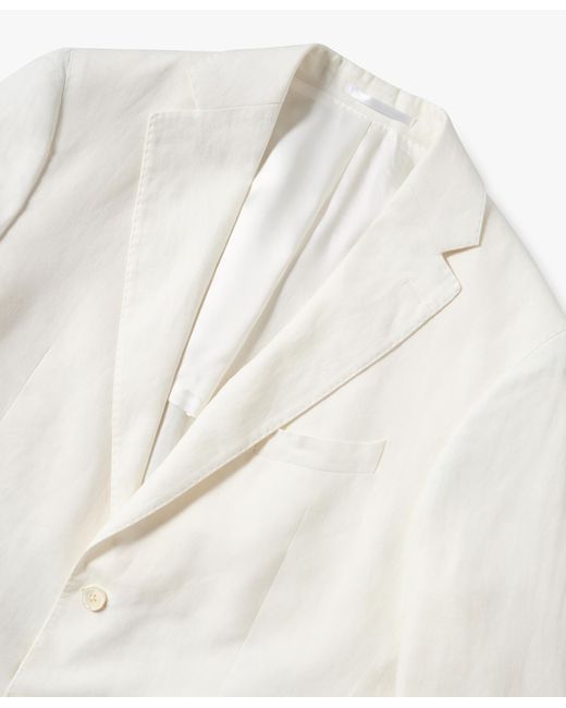 White Linen Blazer di Brooks Brothers da Uomo