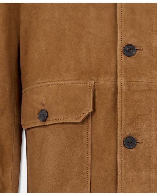 Surchemise En Daim Brooks Brothers pour homme en coloris Brown