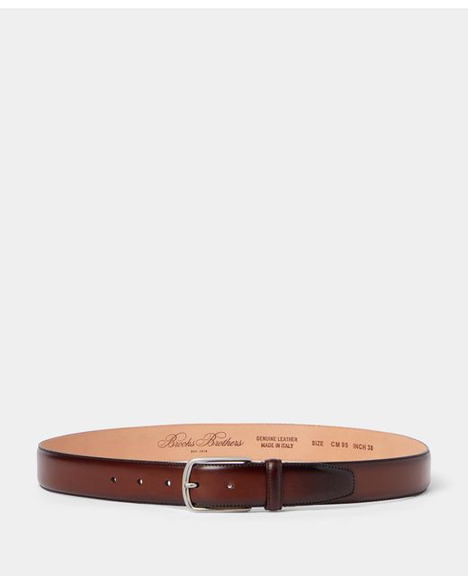 Ceinture En Cuir Bovin Brooks Brothers pour homme en coloris White