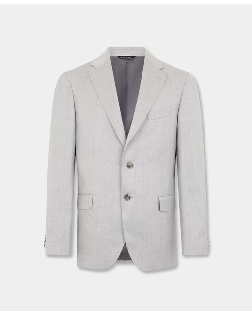 Brooks Brothers Gray Virgin Wool Blazer for men