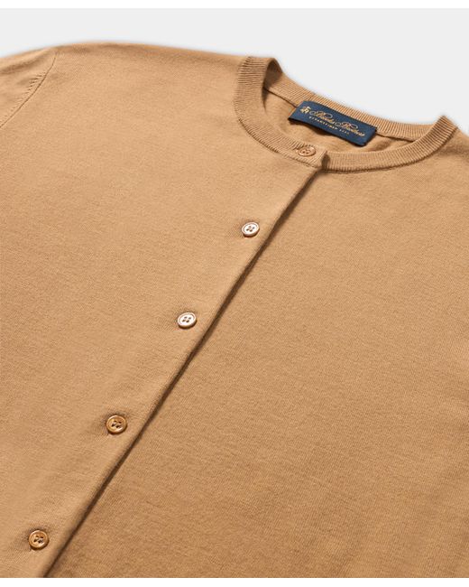 Brooks Brothers Natural Merino Wool Cardigan