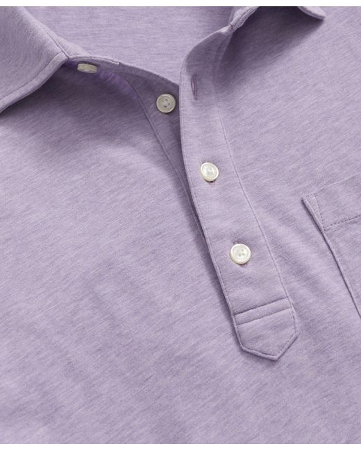 Brooks Brothers Purple The Vintage Polo Shirt In Cotton for men