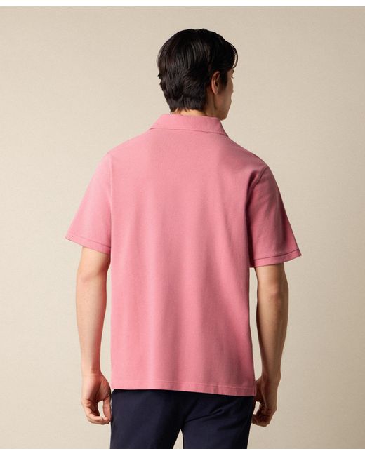 Brooks Brothers Poloshirt Aus Baumwoll-Piqué in Pink für Herren