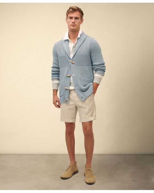 Brooks Brothers Natural Cbt Lw Adv Stretch Short Plain Front Sto for men