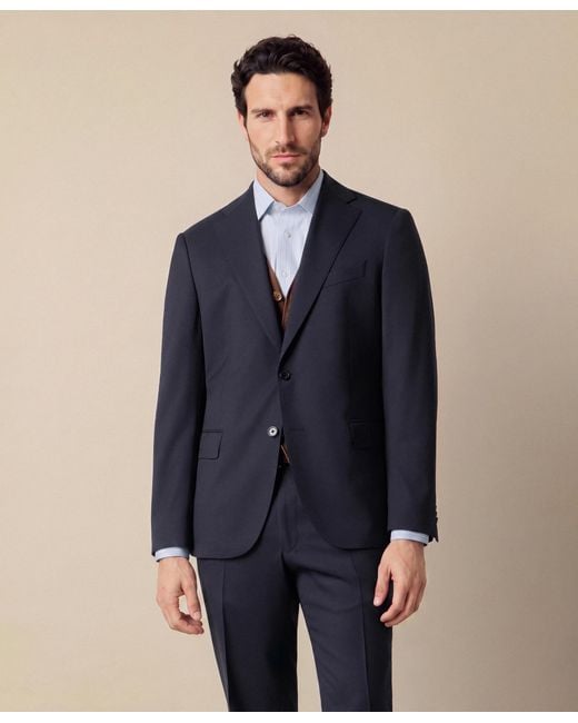 Brooks Brothers Blue Travel Plain Twill Blazer for men
