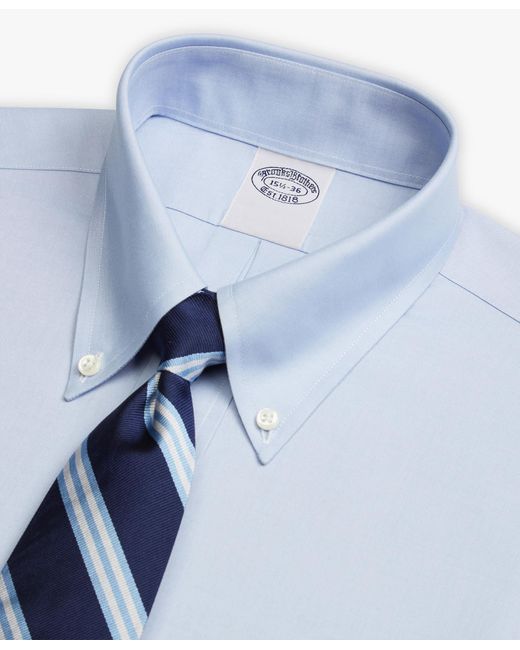 Brooks Brothers Hellblaues Traditional-fit Non-iron Anzughemd Aus Stretch-supima-baumwolle Mit Button-down-kragen in Blue für Herren
