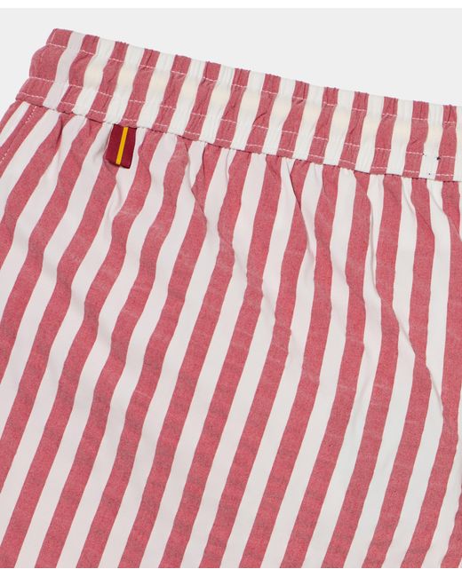 Brooks Brothers Red Awning Stripe Swim Trunks for men
