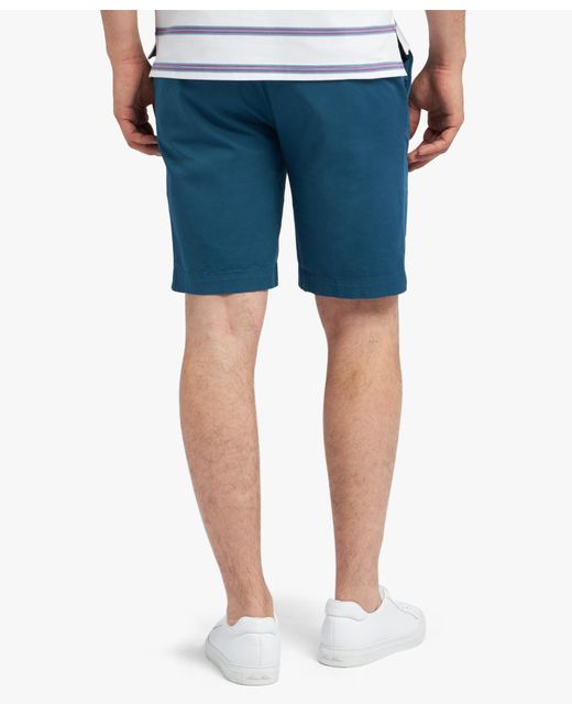 Brooks Brothers Chino-shorts In Petrol Aus Baumwolle in Blue für Herren