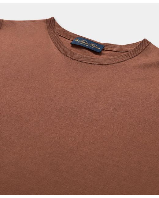 Top De Mezcla De Seda Brooks Brothers de color Brown